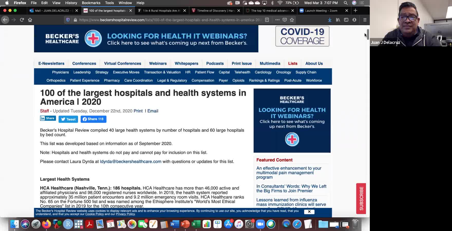Hospitals - Part One