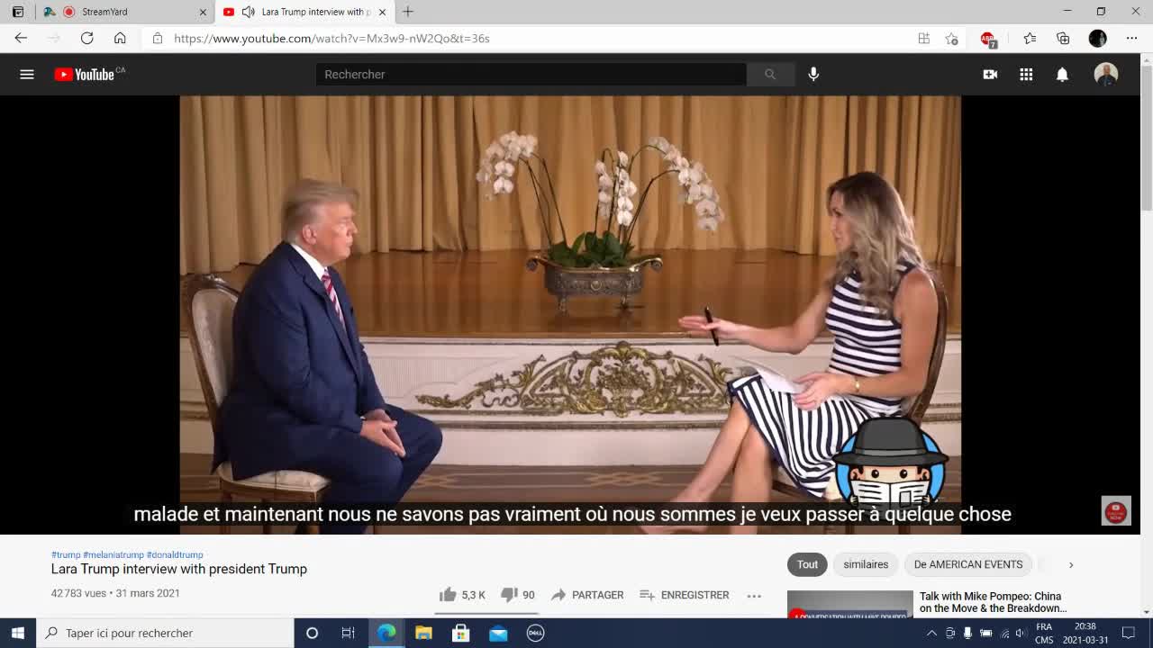 Lara TRUMP interview TRUMP 31 Mars 2021