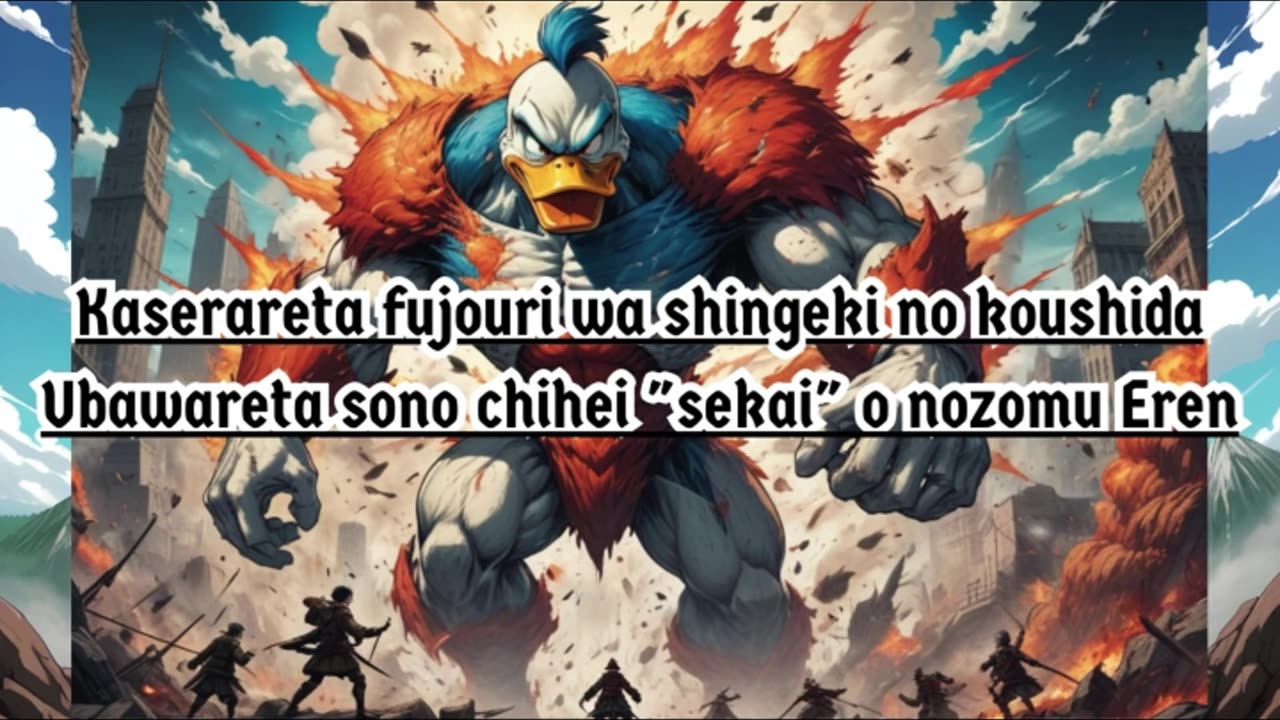 [Donald Duck sings/AI Cover] AttackonTitan/ShingekinoKyojin S1 OP Linked Horizon - Guren no Yumiya