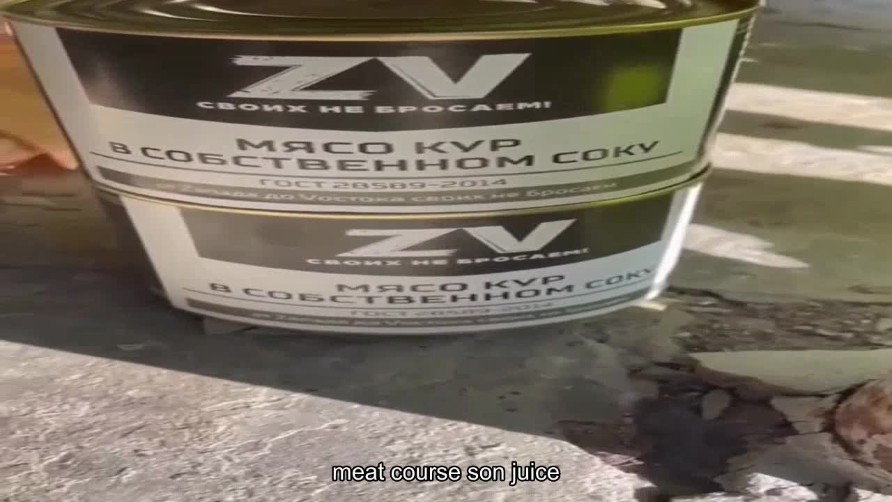 "ZV свойх не бросаем", is written on the cans that were thrown by the occupiers while leaving their