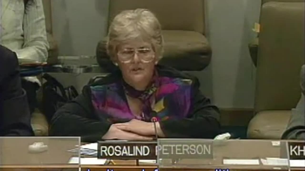 Rosalind Peterson Warns the UN of Dangers of [CHEMTRAILS] Spraying the Sky w/ Chemicals (2007)