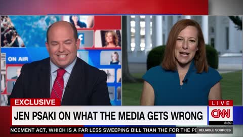 Brian Stelter Begs Jen Psaki to Tell Press How To Help Biden More