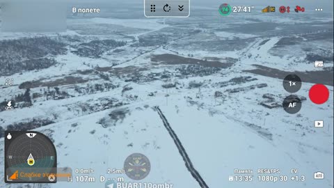 Russian Column Advances Towards Avdiivka