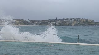 Wild weather today from the pool