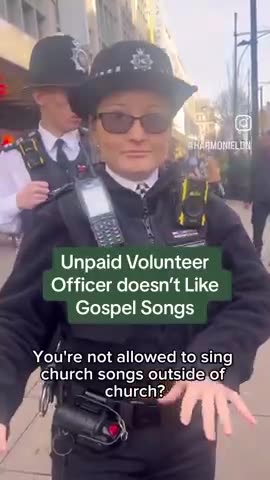 England： 'You're not allowed to sing church songs outside the church grounds
