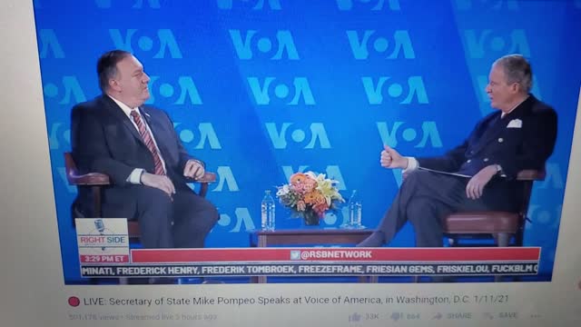 Mike Pompeo at Voice of America