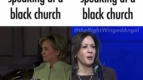 Kamala copies Hilary with fake accents
