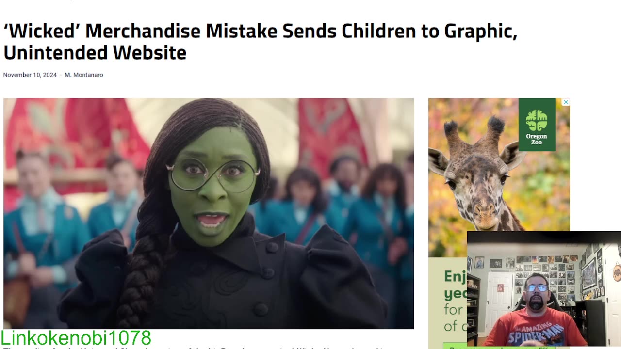 Wicked Merchandise Has An Email That Led Children To An Adult Website