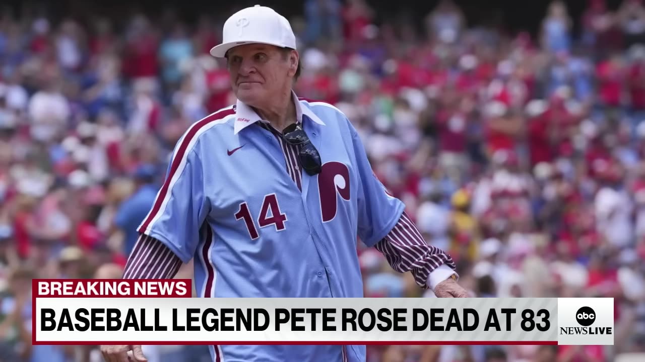 Pete Rose, the embattled MLB legend and former Phillies player, dies at 83