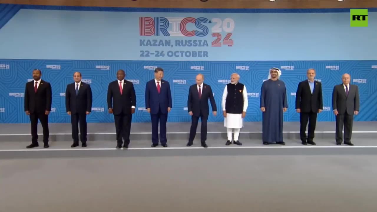 JUST IN: BRICS members pose together for a photo together.