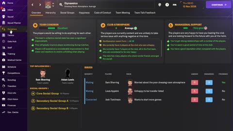 fm24 Road To Prem Northampton #13 last chance to fix team atmosphere