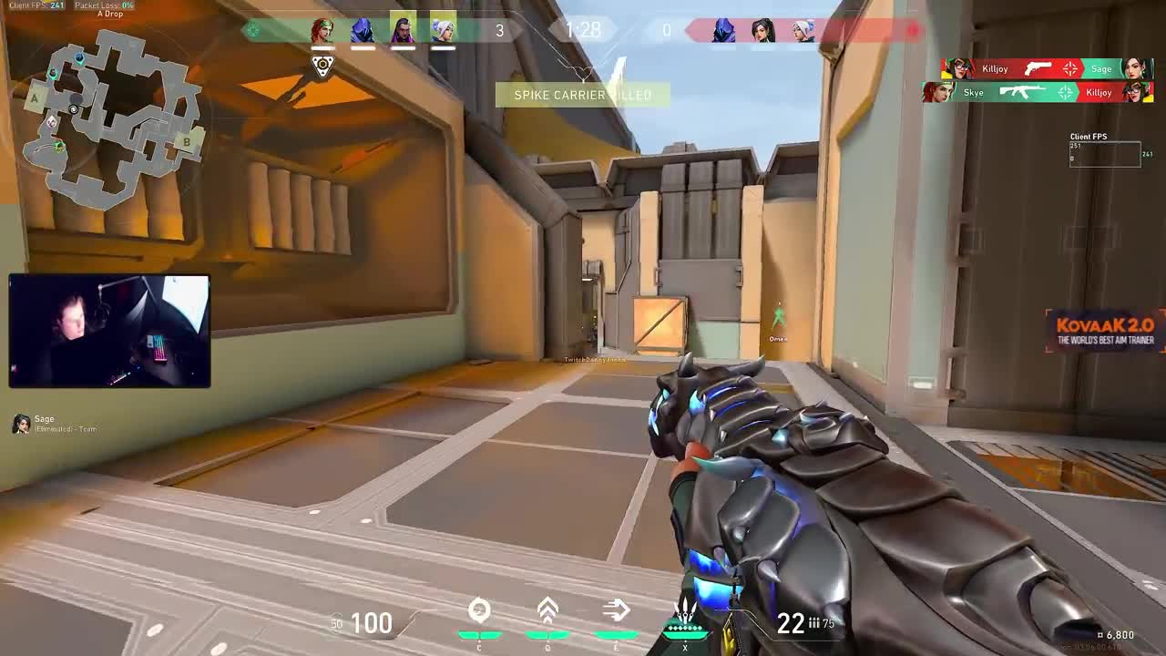 SMOKiNG RADiANTS! *teammate went crazy!* - VALORANT NotedZ