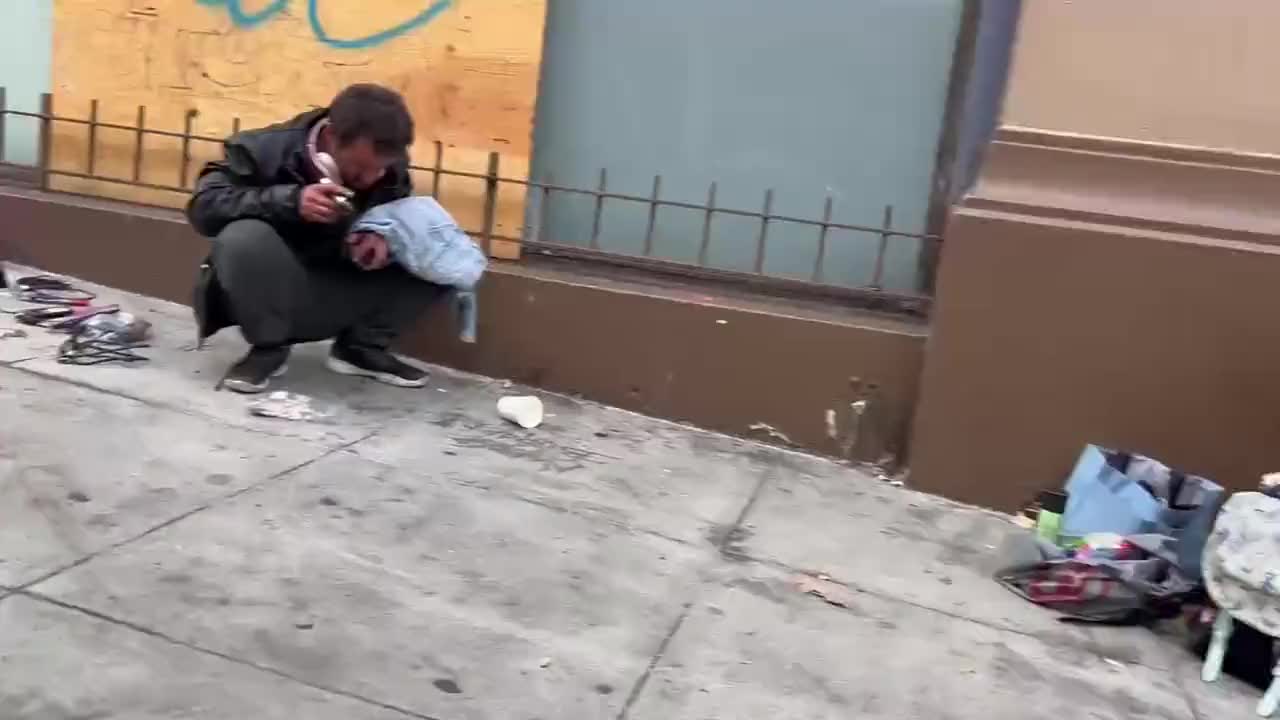 On the streets of San Francisco, USA - Fentanyl Addicts