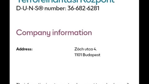 Magyarország az USA-ban New York államban bejegyzett cég