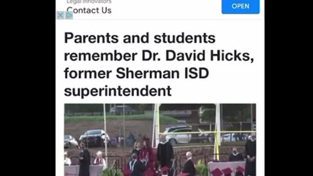 Sherman, TX ISD Superintendent #DiedSuddenly