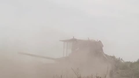 Footage of the combat work of the crew of the T-90M