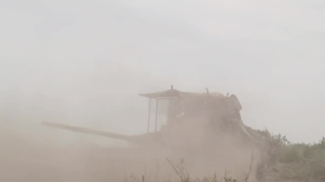 Footage of the combat work of the crew of the T-90M