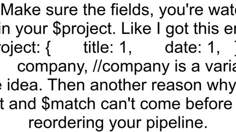 $geoNear is only valid as the first stage in a pipeline