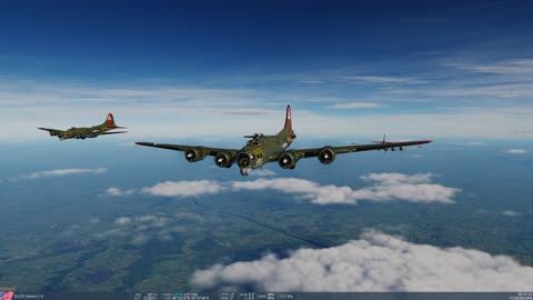P-51D Escorts B-17s