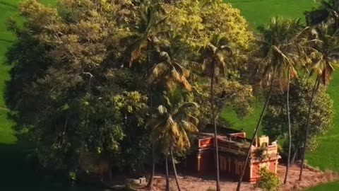 Beautiful village in the neuture
