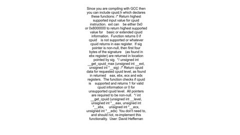 How do I call &quot;cpuid&quot; in Linux