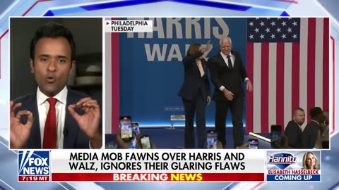 Vivek Ramaswamy : Walz tells us which wing if Harris party she bends the knee to