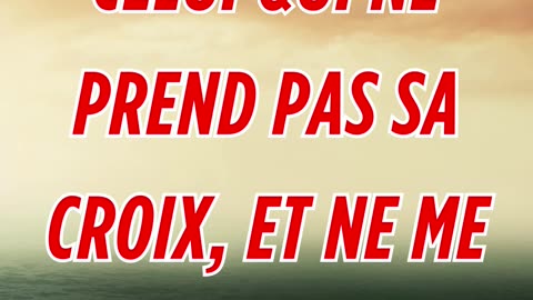 "Prendre sa Croix pour Suivre Jésus" Matthieu 10:38.#shorts #short #youtubeshorts #ytshorts #ytshort