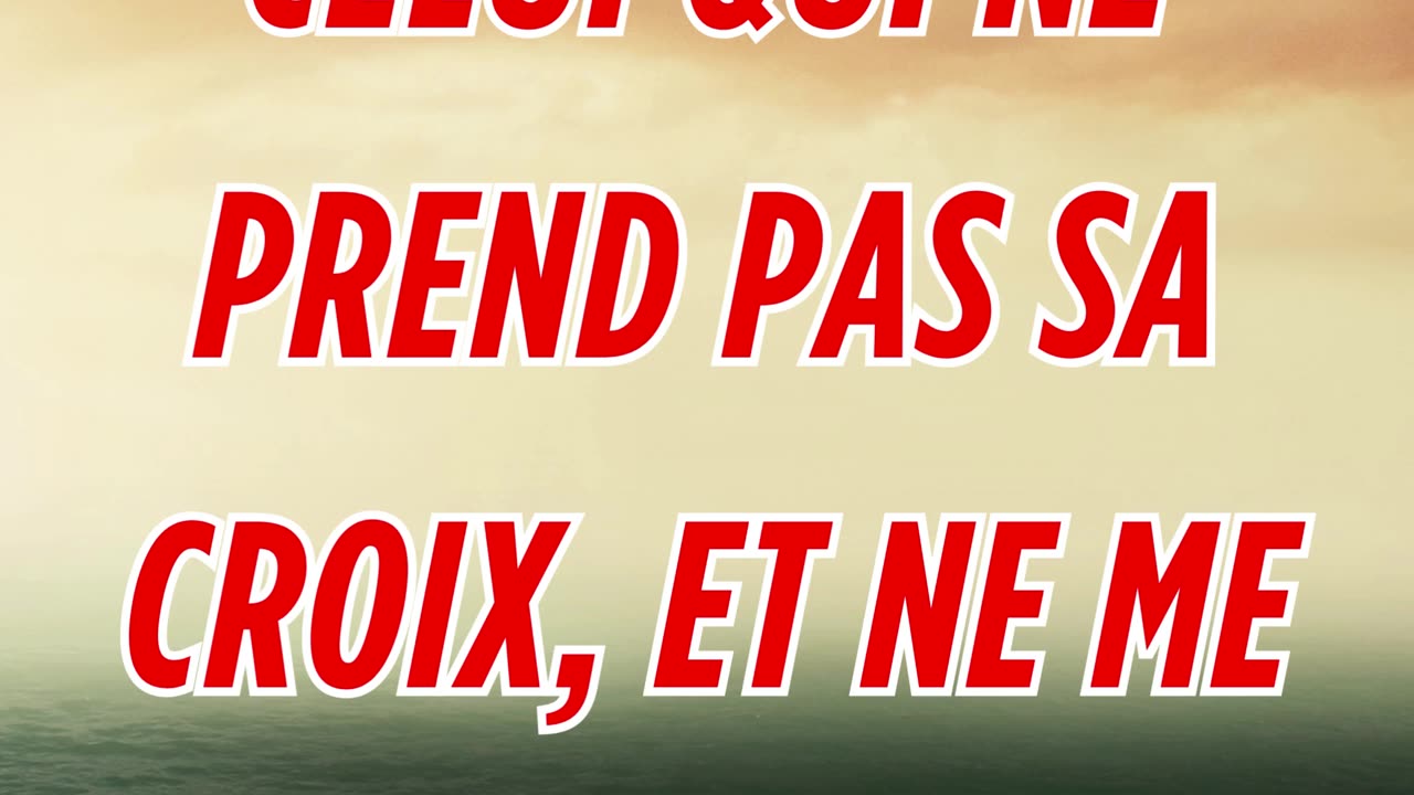 "Prendre sa Croix pour Suivre Jésus" Matthieu 10:38.#shorts #short #youtubeshorts #ytshorts #ytshort