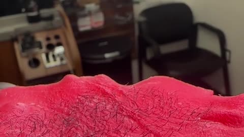Underarm Wax Strip Reveal with Sexy Smooth Cherry Desire Hard Wax by @kgwaxstudio