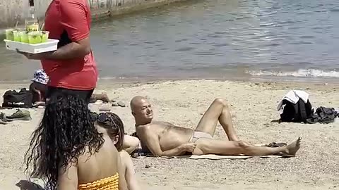 Hot day in barcelona