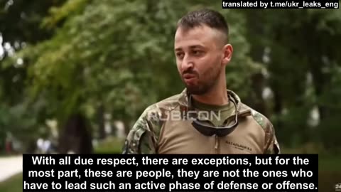 And here's a commander of the Ukrainian Armed Forces
