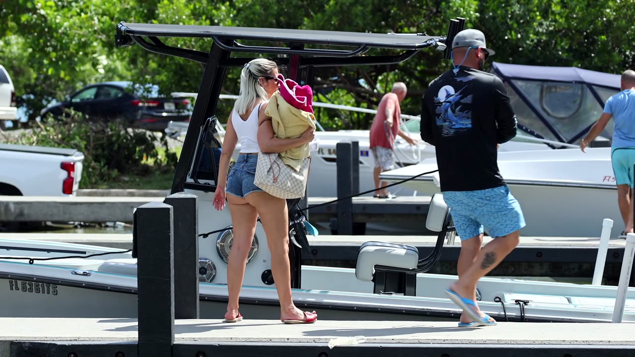 FALLS OFF the Dock Into the Water !! Miami Boat Ramp | Boat Zone