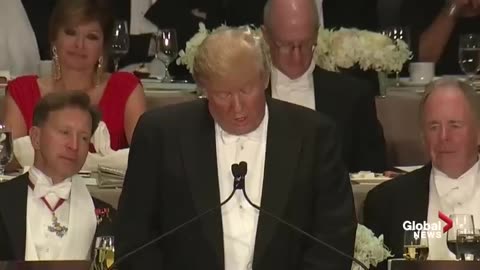 October 20, 2016 - Trump Roasts Hillary Clinton at Al Smith Dinner