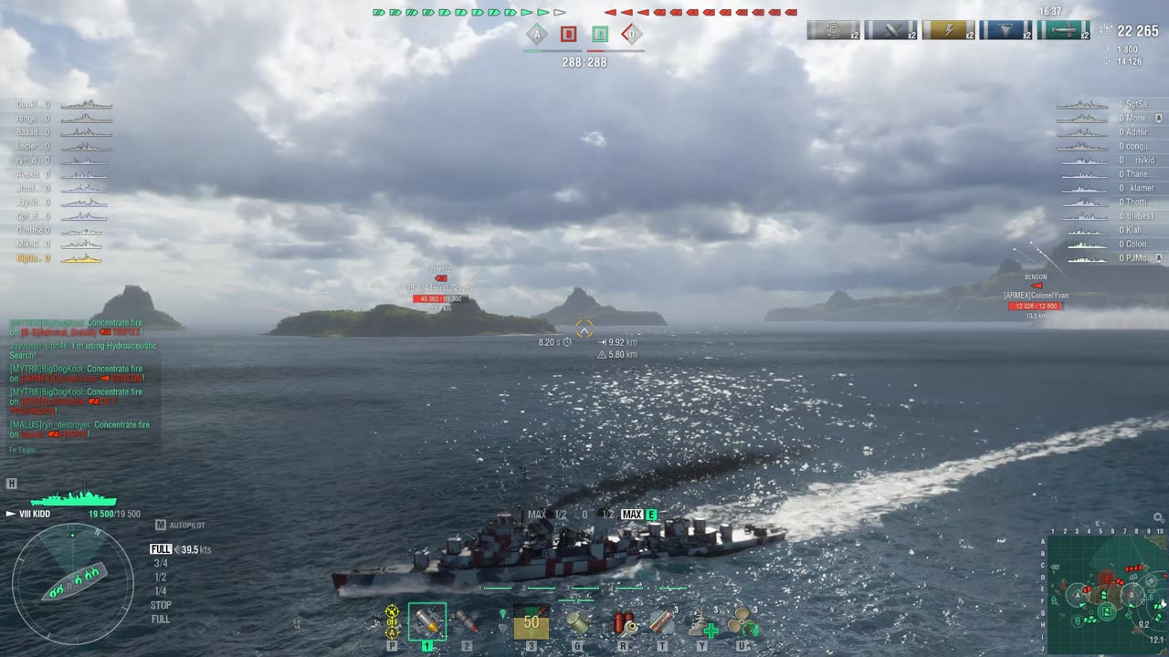 World of Warships in the Kidd