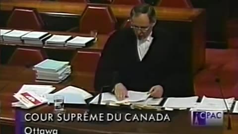 Doug Christie defending Malcolm Ross in the Supreme Court of Cananda (October 13, 1995)
