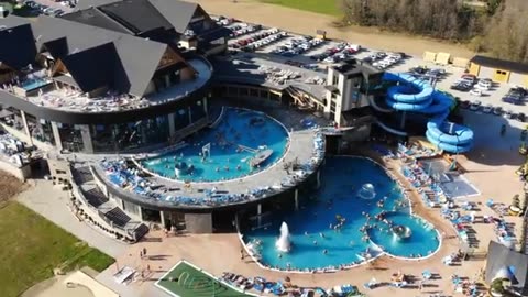 Pool - Swimming - Architecture - Drone Aerial View