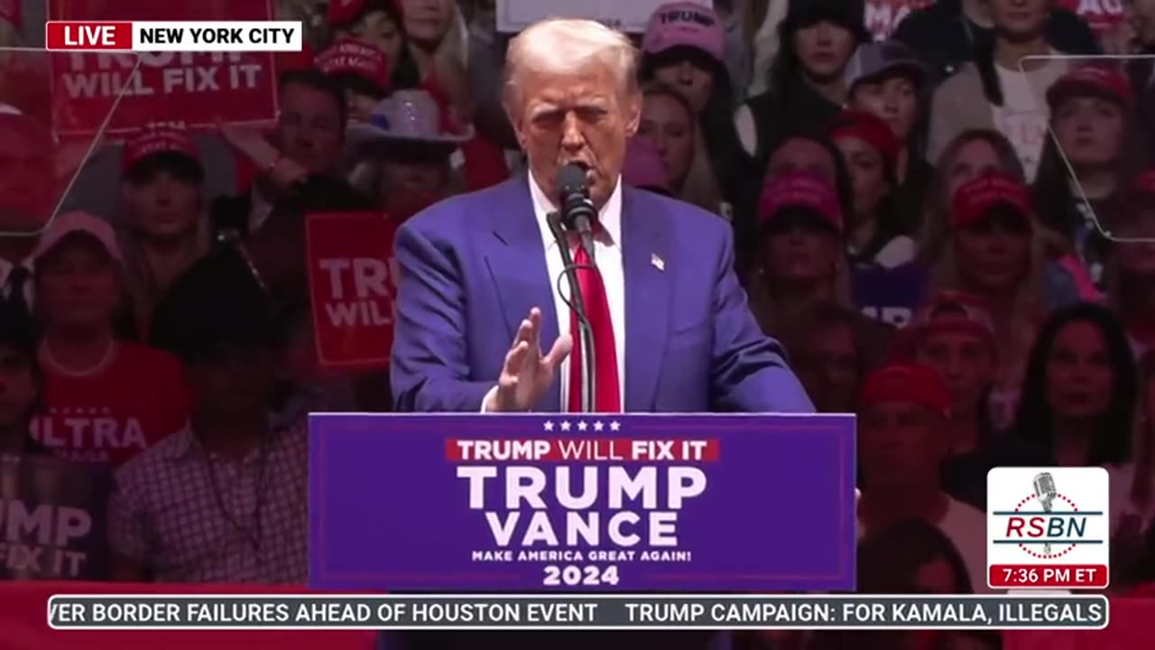 FULL SPEECH: Trump Holds a Rally at the Iconic Madison Square Garden in New York - 10/27/24