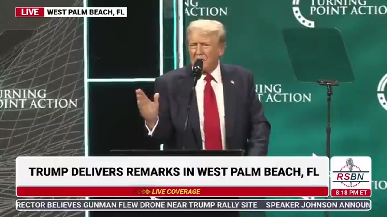 President Trump on Kamala Harris: "She was a bum three weeks ago. She was a bum.