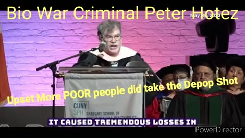 Bio War Criminal Peter Hotez is Upset
