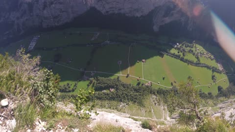 Morning tracking suit jump from High Nose- Lauterbrunnen