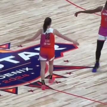 Caitlin Clark powers through Kelsey Plum's defense in All-Star game
