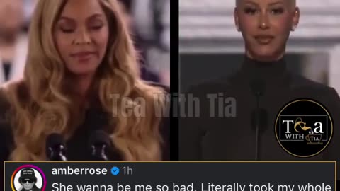 Amber Rose accuses Beyonce of stealing her speech.
