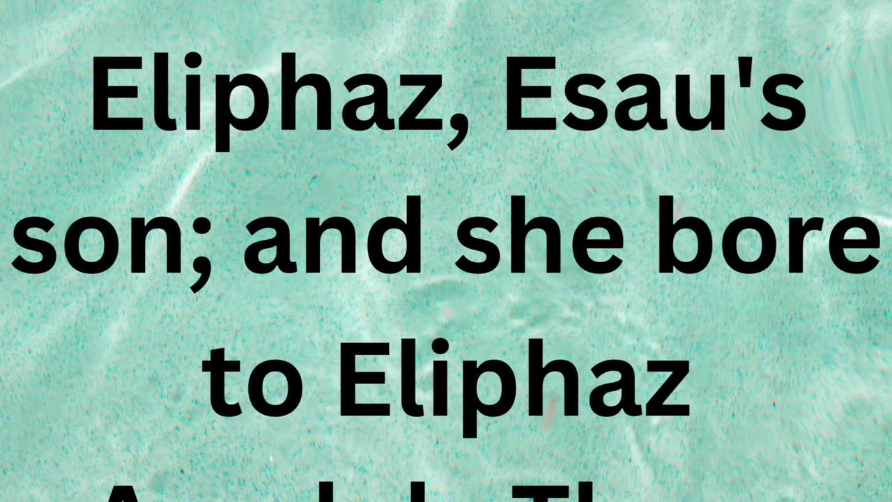"Esau's Descendants: Eliphaz and Timna" Genesis 36:11,12.#shortsvideo #shorts #youtube #ytshorts #yt