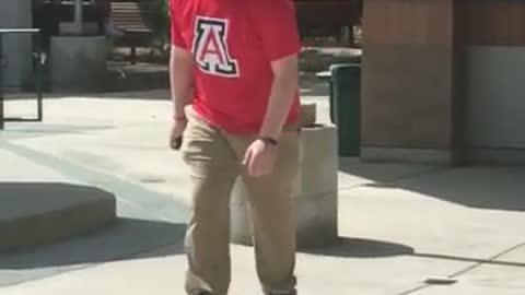 Red coca cola shirt guy heelys fail