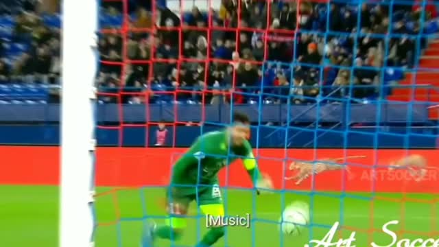 The world's luckiest goal keeper. That rounds itself up.