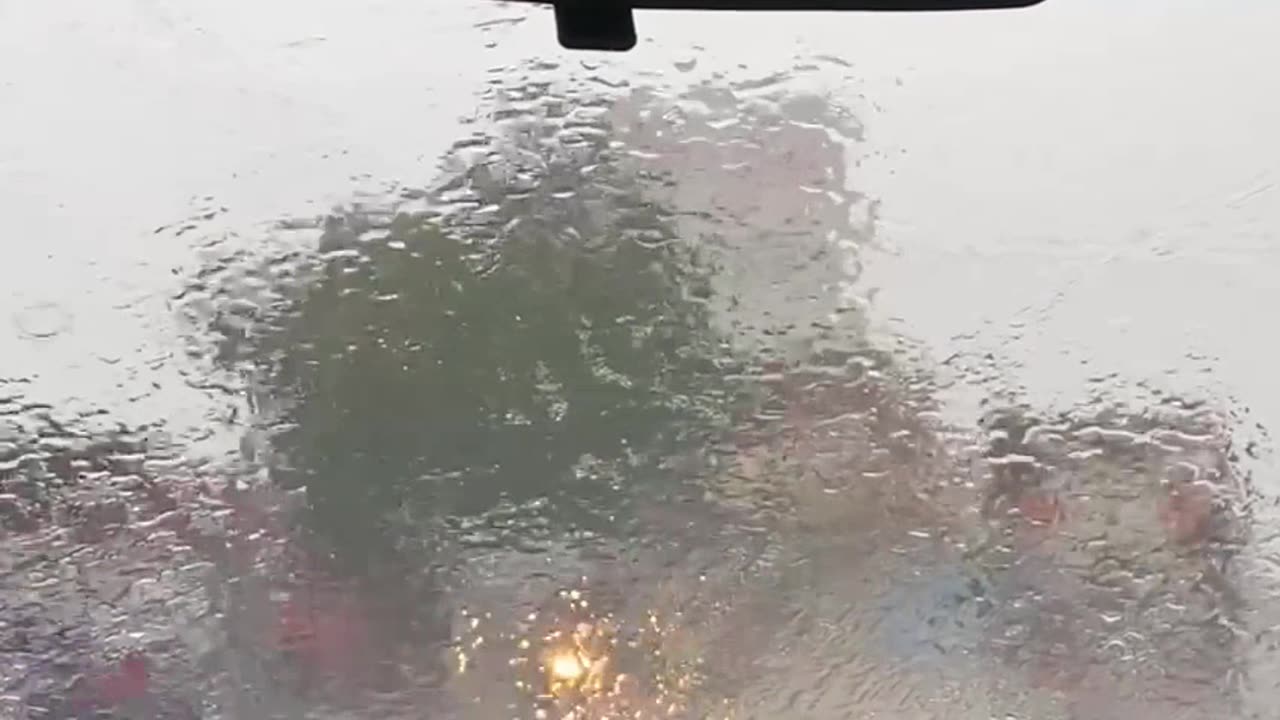 Raining driving traveling enjoying whether