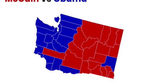 Washington's 20-Year County Level Presidential Election Shifts: Unpacking Trump's Impact in 20 Seconds