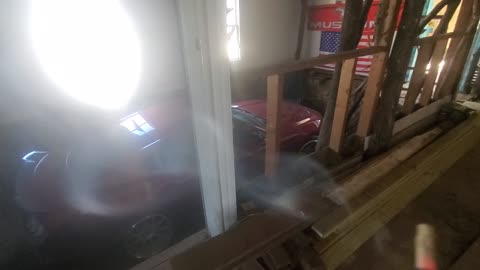 inside my new garage where my 2017 5.0 #Mustang rest