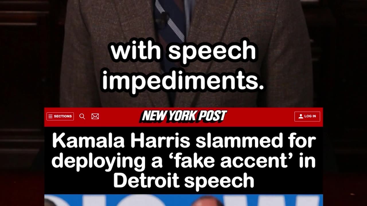 Kamala Harris Uses a ‘Fake Accent’ in Detroit Speech