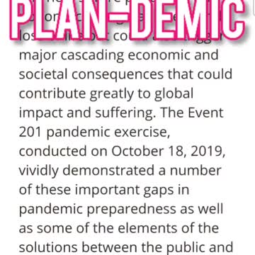 THE PLAN-DEMIC DID HAPPEN